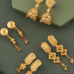 DIVASTRI Gold-Plated Brass Earrings-picture-37