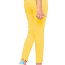 YK Girls Pack of 2 Cotton Churidar Length Leggings image 2