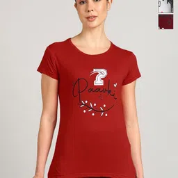 PAAVKI Printed Pack Of 3 Round Neck Cotton Regular Fit T-shirts-picture-31