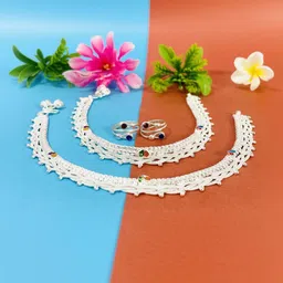 AamNa Enterprises Silver-Plated Stone-Studded Jewellery Set-picture-41