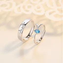 J.S ENTERPRISES Unisex Set of 2 Adjustable Finger Rings image 2