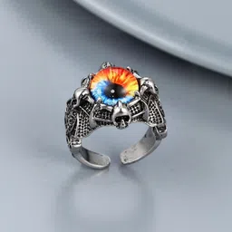 Teeragaj Set of 2 Dragon & Eye Adjustable Finger Rings image 2