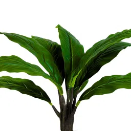 Dekorly White Plastic Artificial Flowers & Plants With Pot image 2