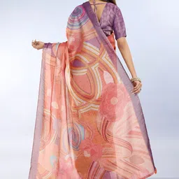 Mameraa Abstract Printed Saree image 5