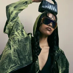 the Misnomer Unisex Textured Leather Mini Handheld Bag image 3