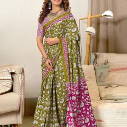 HMP Fashion Floral Printed Saree-picture-33