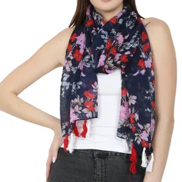 mss fashion Printed Chiffon Women Multicolor Scarf, Stole, Fancy Scarf image 3