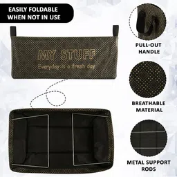 Kuber Industries Grey & Black 6 Pieces Drawer Organisers image 4