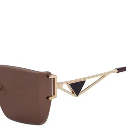 HASHTAG EYEWEAR Unisex UV Protected Lens Rimless Square Sunglasses image 3