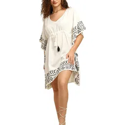 GALE GIRLS Tribal Print Batwing Sleeve Kaftan Dress image 4