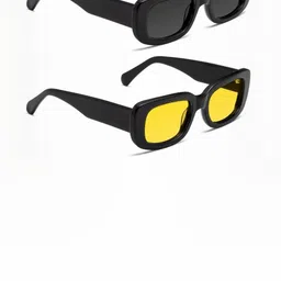Arzonai Unisex Set of 2 Full Rim Style Rectangle Sunglasses with COMBO-2819-image-18