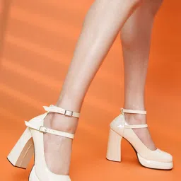 JM Looks Party Block Pumps-picture-18