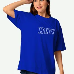 STATUS MANTRA Women Typography Bio Finish Pockets T-shirt image 2