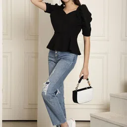 Tromko Women Pack Of 2 Puff Sleeve Top image 3