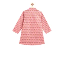 Campana Boys Floral Printed Regular Pure Cotton Kurta with Pyjamas image 3