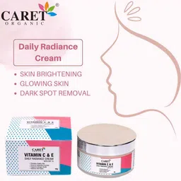 CARET ORGANIC Vitamin C Soap-75g &  Daily Radiance Cream Combo-50g image 2