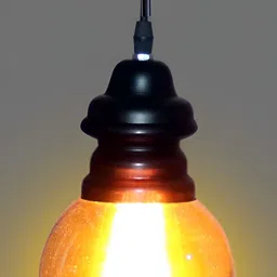 GAUVIK Black Glass Ceiling Lamp image 2