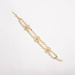 PANASH Gold-Plated Kundan Studded Matha Patti Head Jewellery image 3