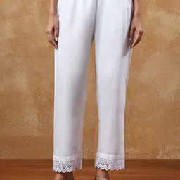 Varanga Women Lace Ethnic Palazzos-picture-11