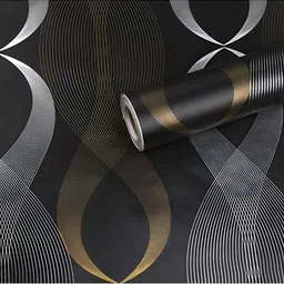 Asian royal Black Printed Waterproof Wall Paper-image-69