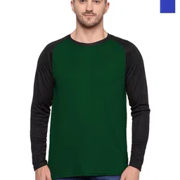 TQH Men Pack of 2 Dri-FIT Colourblocked Round Neck Slim Fit T-shirts-image-95