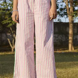Muvazo Striped Regular Trouser-picture-29