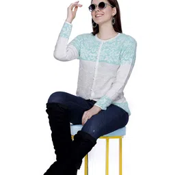 Chatanya Women Floral Cardigan-image-4