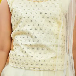 BAESD Girls Embellished Ready to Wear Lehenga & Blouse With Dupatta image 2