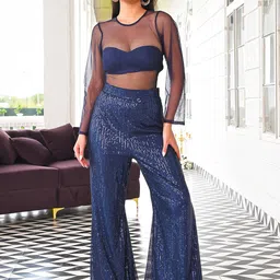 Ordinaree Sequinned Bodysuit And Pant-picture-20