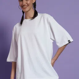 PockMAN Women Drop-Shoulder Sleeves Pure Cotton Bio Finish T-shirt-picture-29