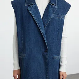 Trendyol Pure Cotton Denim Jacket image 2