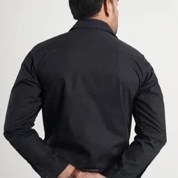 Style Matters Spread Collar Long Sleeves Formal Cotton Shirt image 5