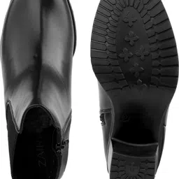 yuvrato baxi Chelsea Block Heel Slip on Boots For Women with Side Zipper Closure Slip On For Women image 4