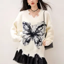 JC Collection Women Printed Pullover with Fuzzy Detail-picture-16