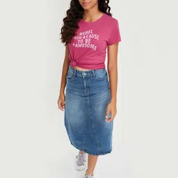max Girls 3 Printed Extended Sleeves Applique T-shirt-picture-53