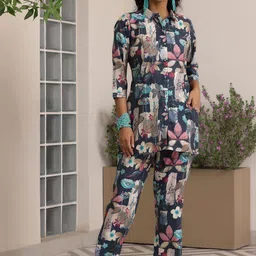 Libas Printed Shirt With Trousers image 1