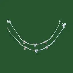 AamNa Enterprises Silver-Plated Anklet image 2