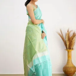 CANIZZARO Woven Design Zari Banarasi Saree image 4