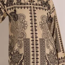 Aaysa Kurti Floral Printed Pure Cotton Tunic With Trousers Co-Ords image 2