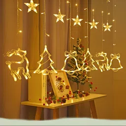 The Purple Tree White Star Shape Festive LED String Lights image 5