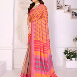 Shriyangan Zari Pure Linen Kanjeevaram Saree image 3