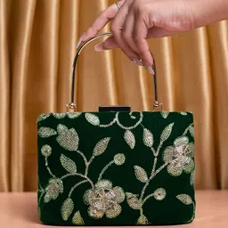 ARTKLIM Embroidered Box Clutch-image-73
