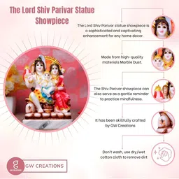 Aura White & Pink Religious Idol Showpiece image 2