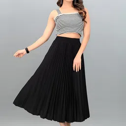 LookShine A-Line Midi Skirt image 4
