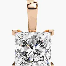 VALANOVA 925 Sterling Silver Rose Gold Diamond Studded Pendant - 0.88 gm image 4