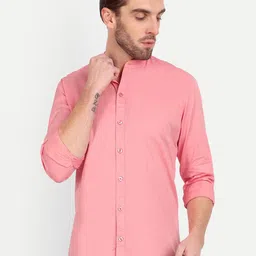 MEGHZ Men Slim Fit Opaque Casual Shirt-image-8