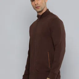 Indian Terrain Mock Collar Front-Open Sweatshirt image 3