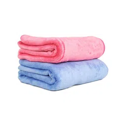 U & U Unique Utilities Pink & Blue 2 Pieces 400 GSM Bath Towels-picture-12