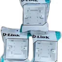 D-Link TWO CAT6 I/O Keystone Jack + 1 Gang Box + 1 DUAL Port Face Plate (Pack of 2) Network Interface Card-picture-16