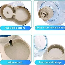 vvg traders Round Shape Bowl Plastic Pet Bowl & Bottle Plastic Pet Bottle image 5